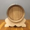 Wijnvat eiken 5 liter met stop en onderstel - Afbeelding 2