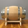 Wijnvat eiken 5 liter met stop en onderstel - Afbeelding 4
