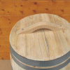 kastanje houten vat 110 liter met deksel - Tas Brouwinkel