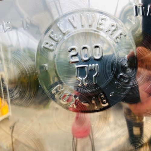 INOX vat 200 liter met stofdeksel