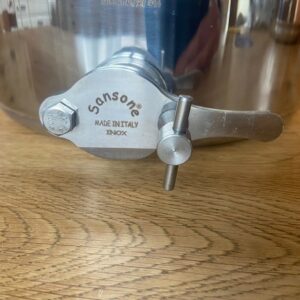 Honingvat RVS 10 liter met snijkraan merk Sansone