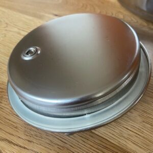Honingvat RVS 10 liter met snijkraan merk Sansone