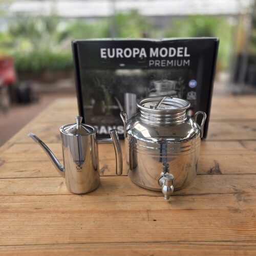 Olijfolievat 3 liter JEWEL + Olijfolie schenkkan 500 ml RVS in cadeauverpakking